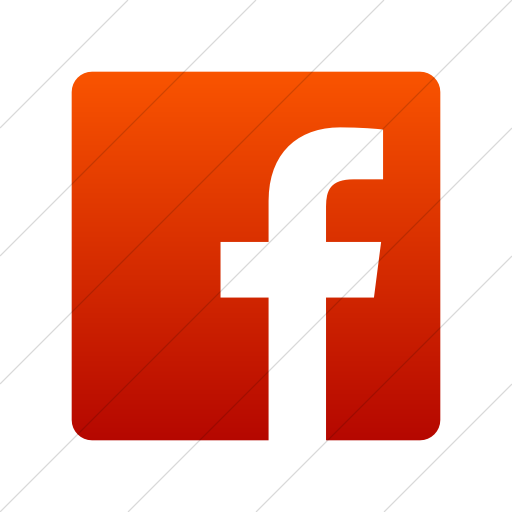 Simple Red Gradient Foundation Social Facebook Icon