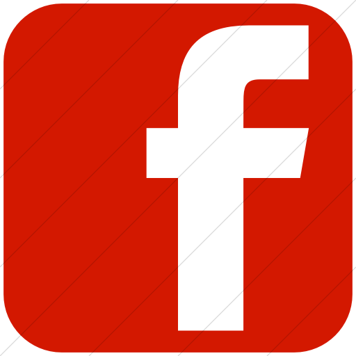 Simple Red Social Media Facebook Square Icon