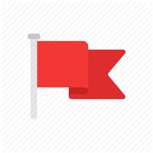 Banner, Flag, Notification, Red Flag Icon