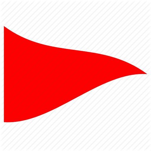 Children Flag, Danger, Red Triangle, Simple Flag, Triangular
