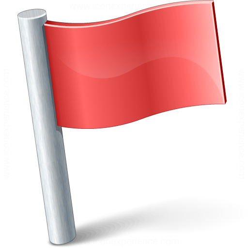 Iconexperience V Collection Signal Flag Red Icon