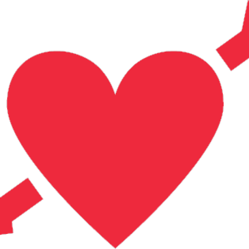 Cropped Heart Icon Red