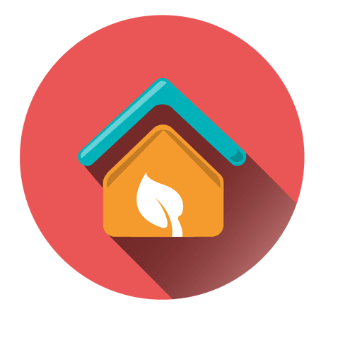 House Leaf Circle Icon