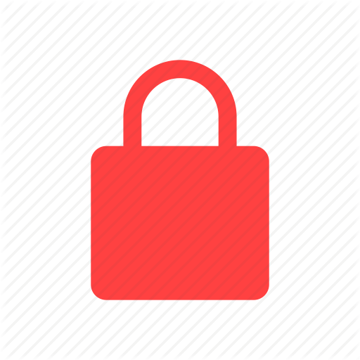 Lock, Privacy, Red, Safe, Secure, Security Icon