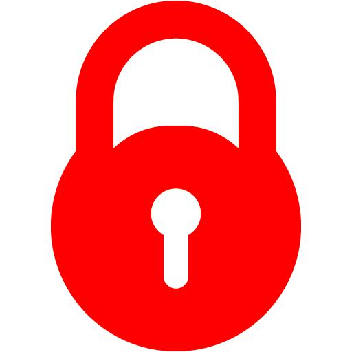 Red Lock Icon