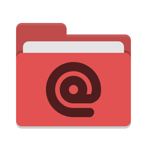 Folder Red Mail Icon Papirus Places Iconset Papirus