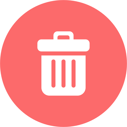 Red Recycle Bin Icon at GetDrawings | Free download