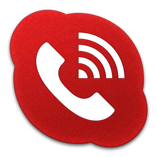 Skype Phone Alt Red Icon