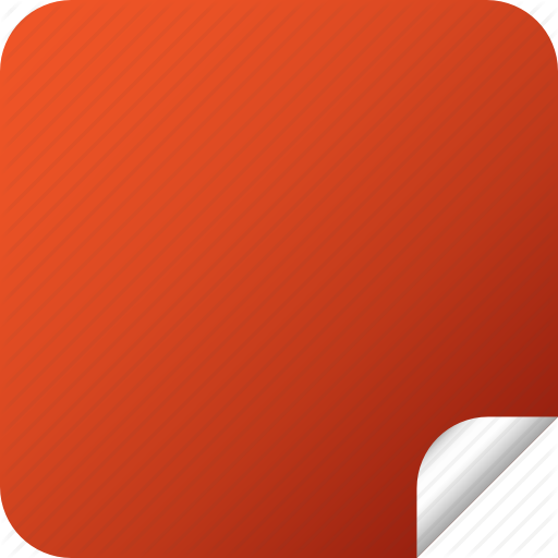 Blank, Label, Red, Square, Sticker Icon