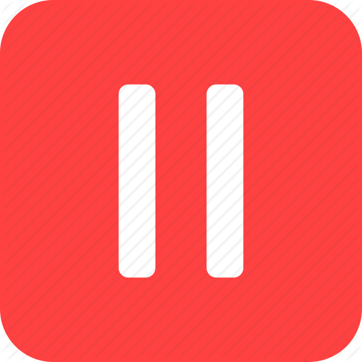 Media, Pause, Player, Red, Square Icon