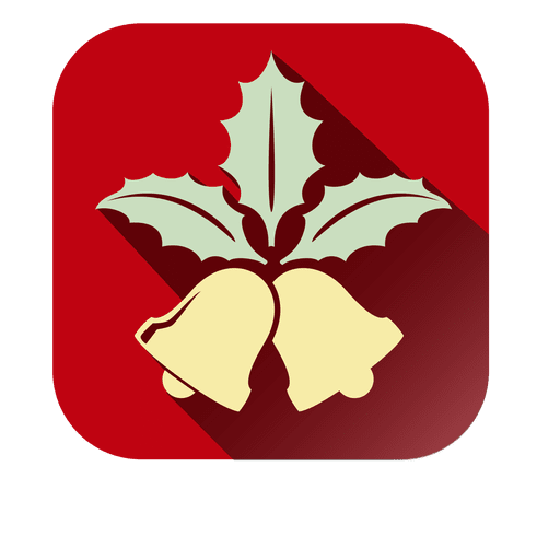 Mistletoe Red Square Icon