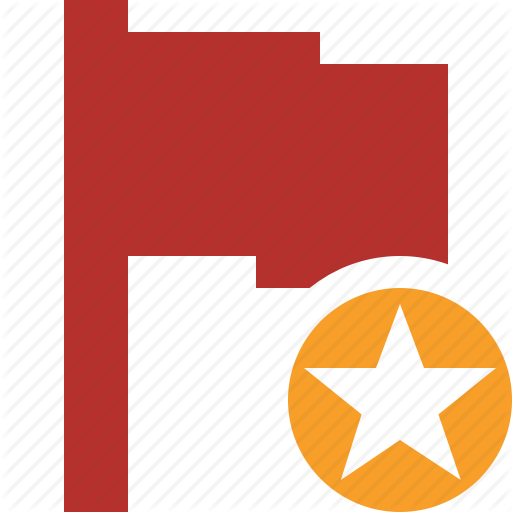 Flag, Location, Marker, Pin, Point, Red, Star Icon