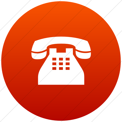 Flat Circle White On Red Gradient Classica Traditional