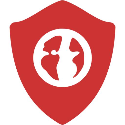 Persian Red Web Shield Icon