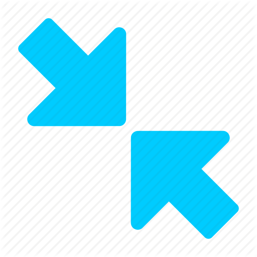 Blue, Minimize, Reduce, Reduction Icon