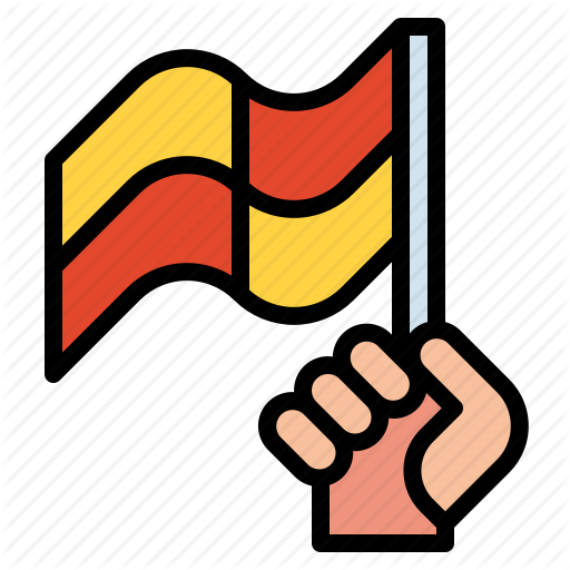 Flag, Foul, Offside, Referee Icon