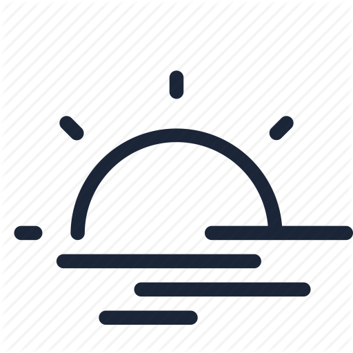 Reflection, Sun, Sunrise, Sunset, Weather Icon