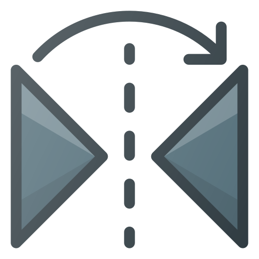 Reflect, Reflection, Tool, Transform, Vertical Icon Free