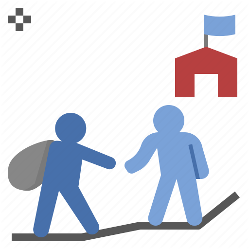 Assist, Help, Migration, Refugee, Support Icon