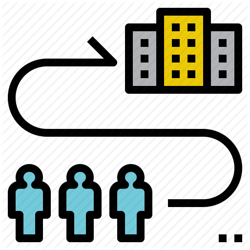 Evacuation, Migration, Move, Refugee, Removal Icon