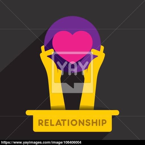 Creative Relationship Icon Design Concept Vector Vector