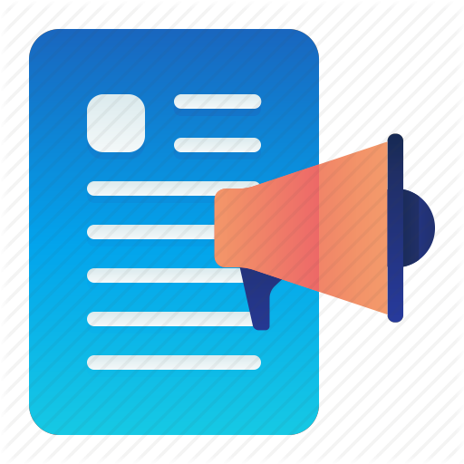 Ad, Advertisement, Announcement, Press, Release Icon