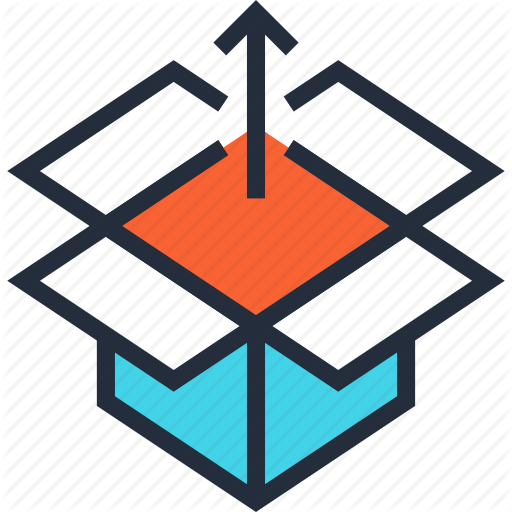 Arrow, Box, Container, Content, Package, Product, Release Icon