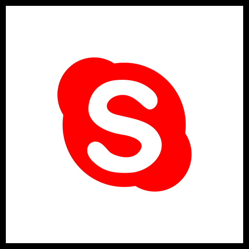 Company, Logo, Media, Skype, Social Icon Red Icons
