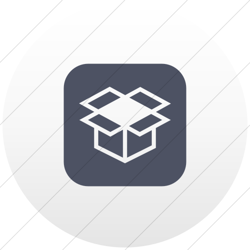 Flat Circle Blue Gray On White Gradient Ocha