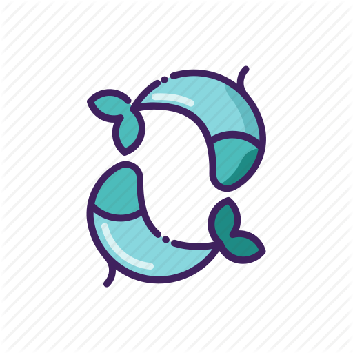 Fishes, Horoscope, Line, Pisces, Thin, Zodiak Icon