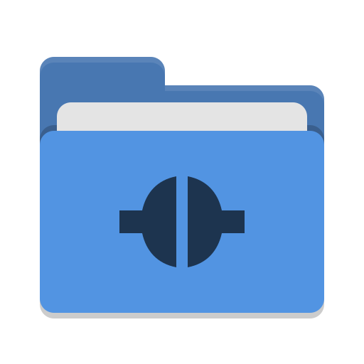 Folder Blue Remote Icon Papirus Places Iconset Papirus