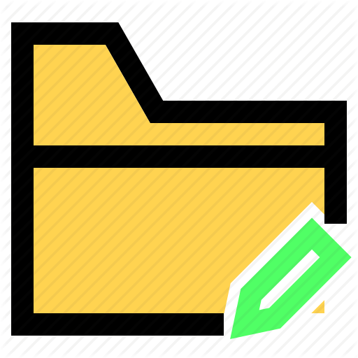 Change, Edit, Folder, Rename, Ui, Ux Icon