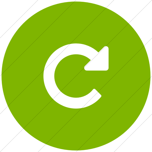 Flat Circle White On Green Bootstrap Font Awesome