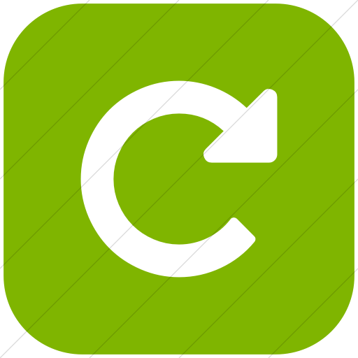 Flat Rounded Square White On Green Bootstrap Font