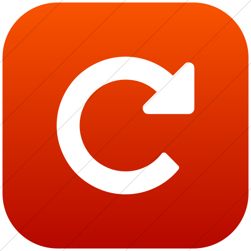 Flat Rounded Square White On Red Gradient Bootstrap