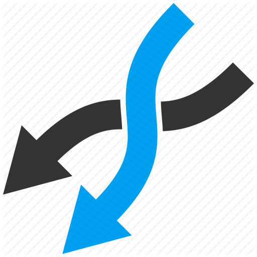 Arrow, Down Left, Exchange, Mix Arrows, Random, Replace, Shuffle Icon