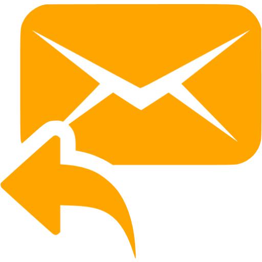 Orange Reply Icon