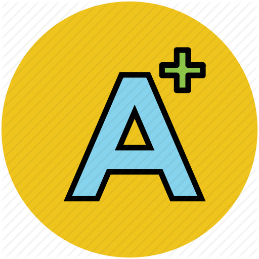 A Plus Grade, Education, Good Grades, Report Card, Test Result Icon