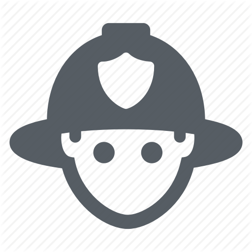Emergency, Fire, Firefighter, Helmet, People, Rescue Icon