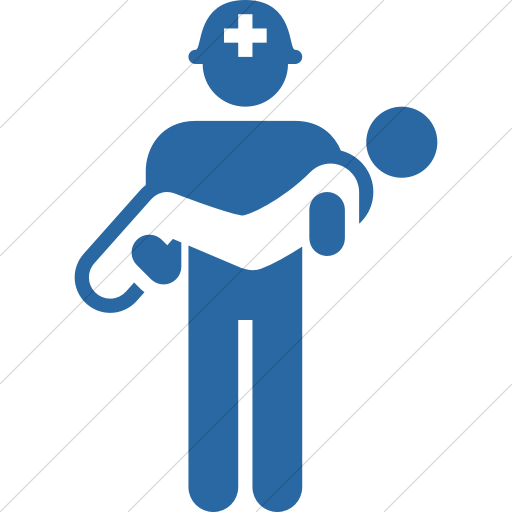 Simple Blue Iconathon Search And Rescue Team Icon