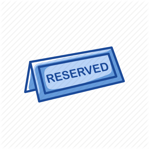 Private, Reserve Sign, Reserved, Restaurant Icon