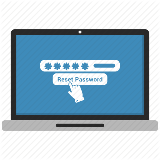 Laptop, Password, Reset Icon