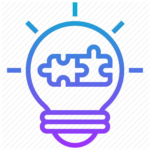 Idea, Jigsaw, Lightbulb, Resolve, Solution Icon