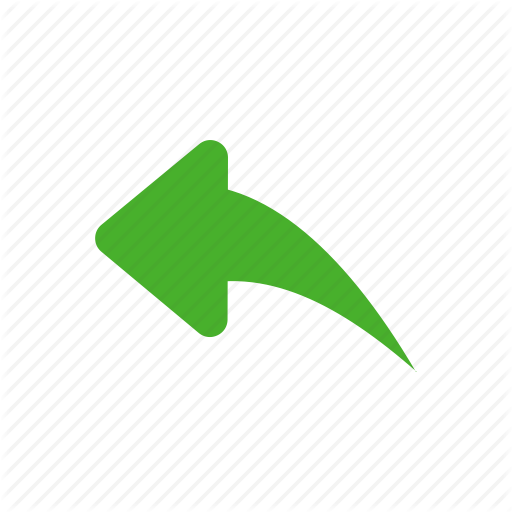Arrow, Green, Previous, Reply, Respond Icon