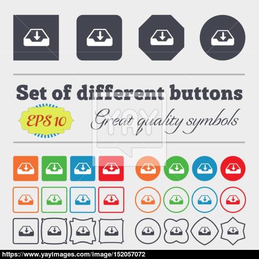 Restore Icon Sign Big Set Of Colorful, Diverse, High Quality