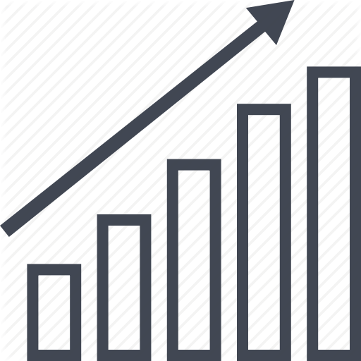 Good, Growing, Results, Rising Icon