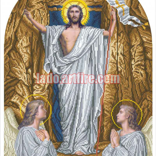 The Resurrection Religious Picture Diy Bead Embroidery Lado