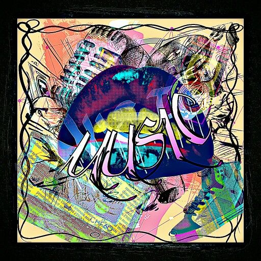 Music Retro In Color Created