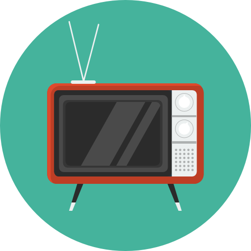 Retro Tv Icon Flat Iconset Flat