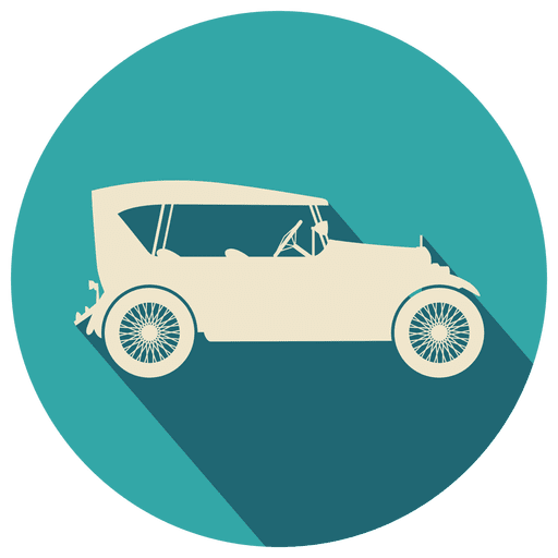 Vintage Car Circle Icon